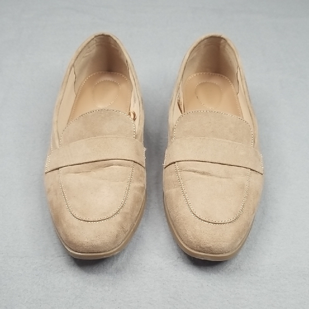 Size 10 Old Navy Taupe Suede Loafers